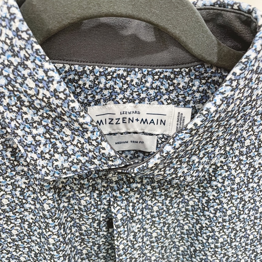 Mizzen+Main Dress shirt, performance fabric, medium